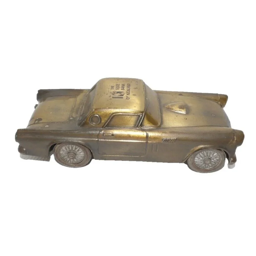 BANTHRICO vintage 1974 metal bill, coin bank T-Bird 7